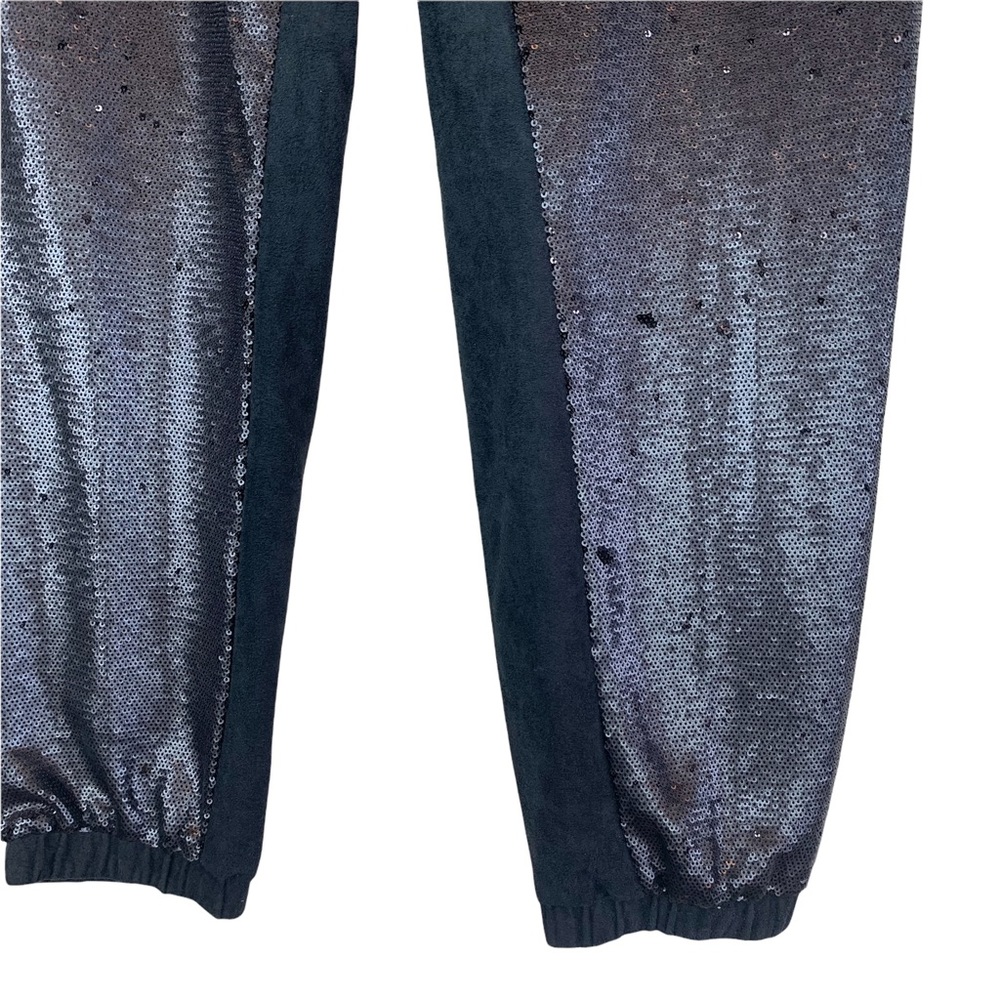 Anthropologie Sequined Maria Joggers Black Sequin Medium - Picture 7 of 16